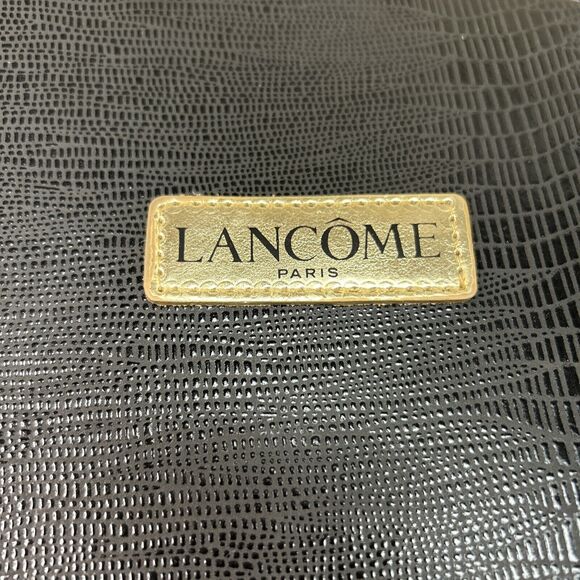 Lancome Paris Make-Up Bag Travel Case Cosmetic Round Zippered Zip Around Handle - Picture 7 of 8